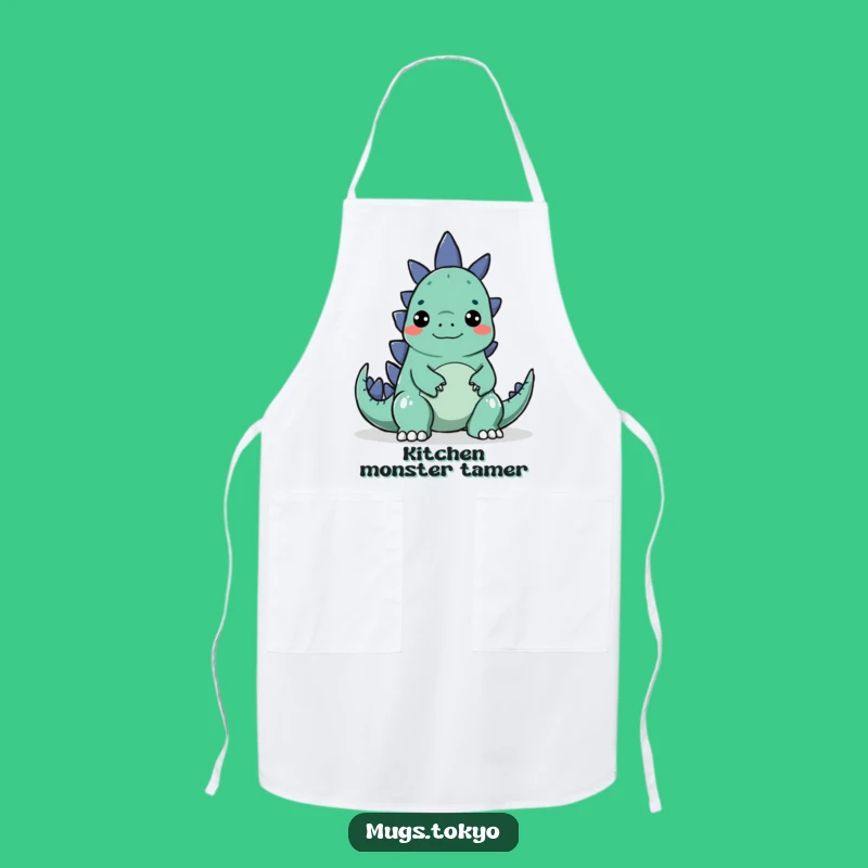 Funny Godzilla Surprise Apron - Cook with Monster Fun, Perfect Funny Gift