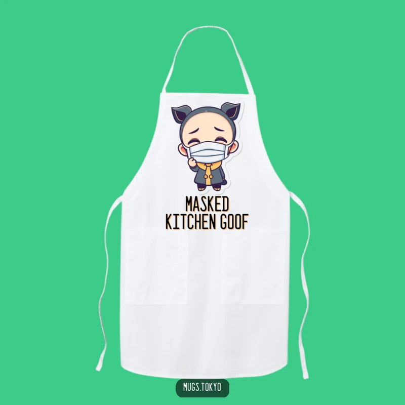 Funny Masked Character Apron: Kitchen Fun for Goofy Cooks