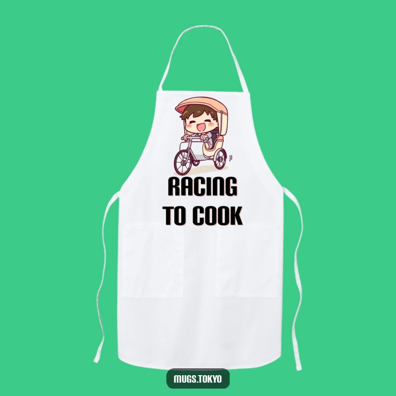 Funny Rickshaw Apron: Cook with the Spirit of a Downhill Ride