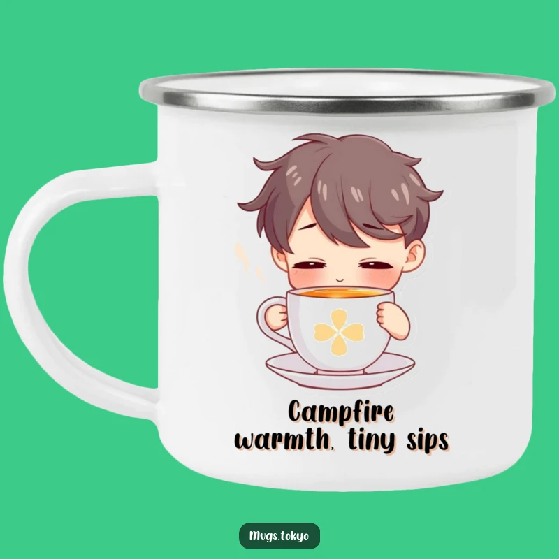 Funny Tea Time Camping Mug - Relaxing Character Brew, Perfect Gift