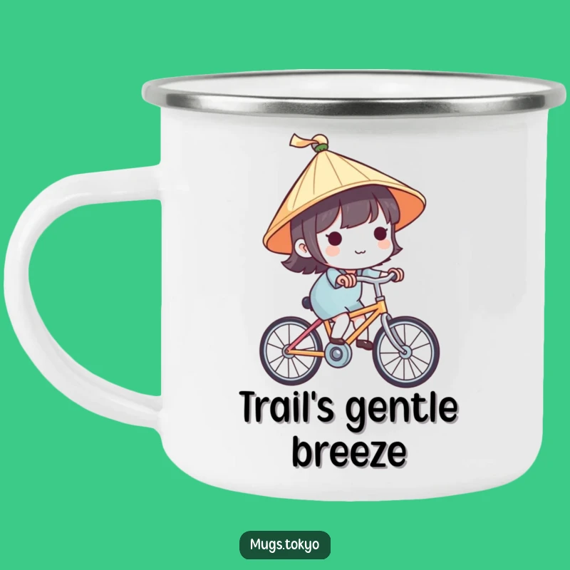 Funny Japanese Hat Bicycle Camping Mug - Adventure & Cute Outdoor Gear Gift
