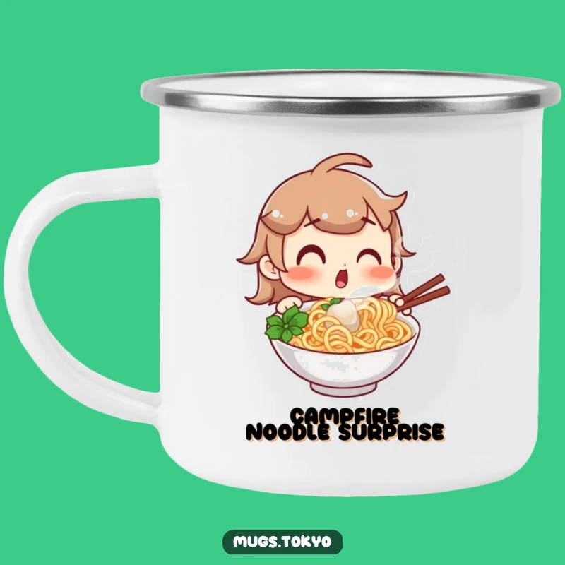 Funny Noodle Campfire Mug: Enjoy Surprising Flavors Outdoors