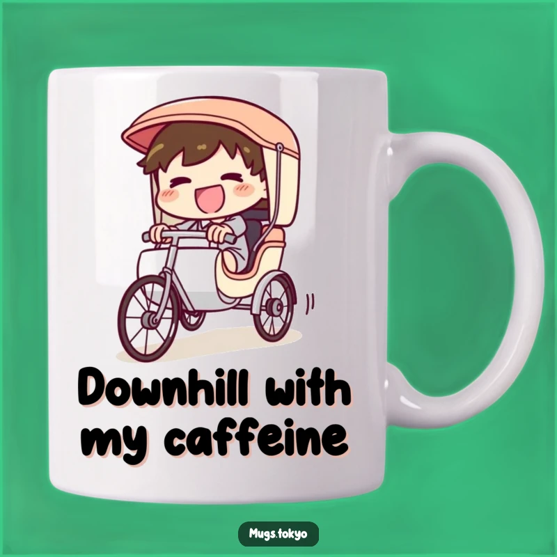 Funny Rickshaw Mug: A Hilarious Ride Gift for Fast-Paced Fun Lovers