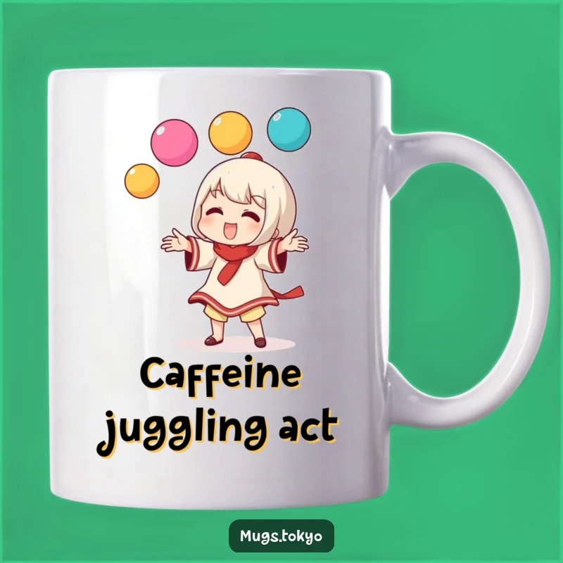 Funny Dango Juggler Mug: Whimsical Character Perfect Funny Gift