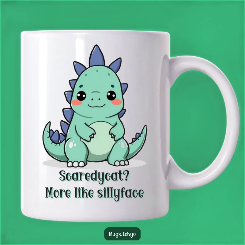 Funny Godzilla Surprise Mug - Silly Face Encounter, Perfect Funny Gift for Monster Fans