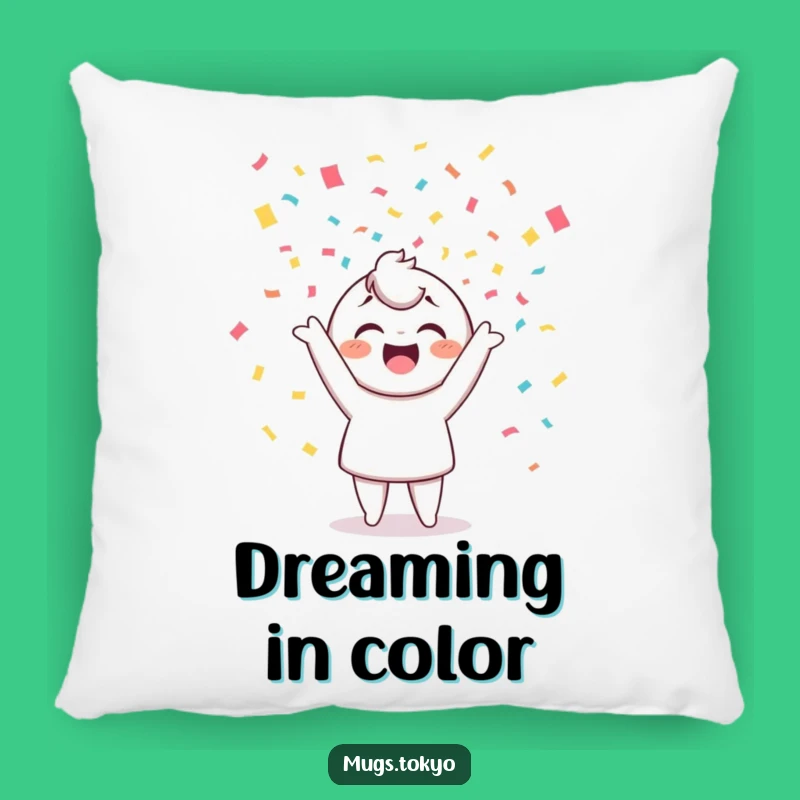 Funny Confetti Tossing Pillow - Cozy & Cheerful Celebration Decor Gift