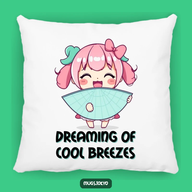 Funny Throw Pillow: Smiling Fan Character, Ultimate Comfort and Humor Gift!