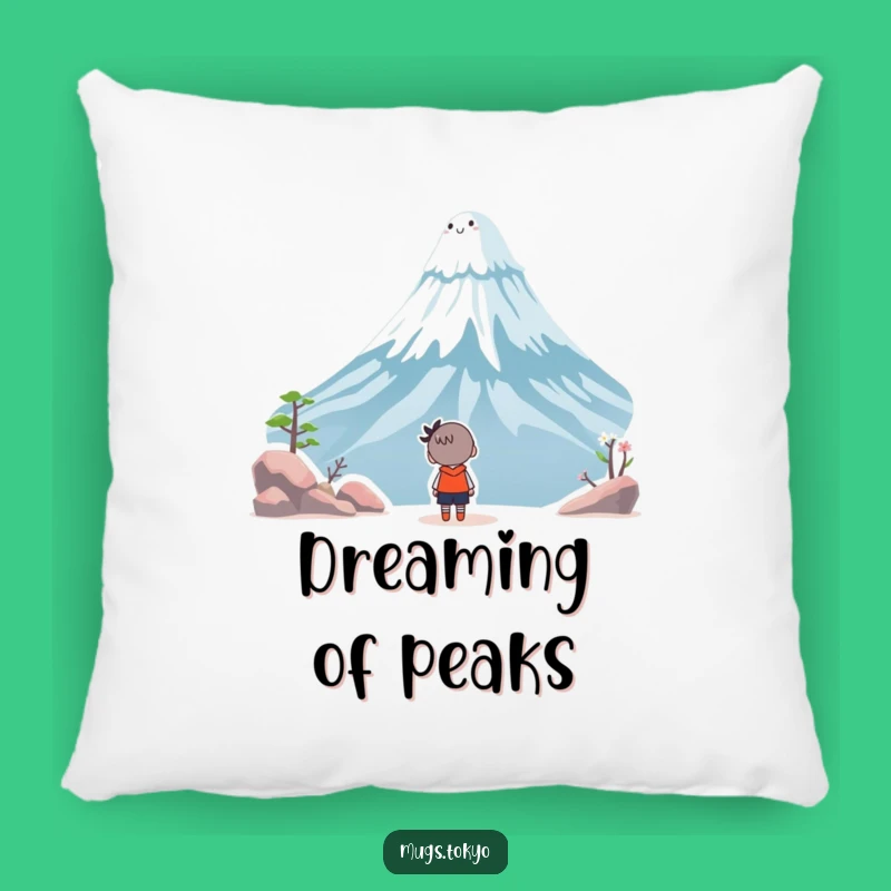 Funny Fuji Wonder Pillow - Cozy Character Cushion - Whimsical Japanese Gift