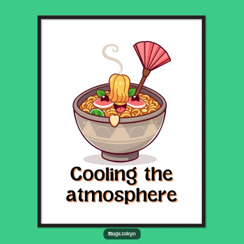 Funny Ramen Digital Art - Instant Happy Decor Gift