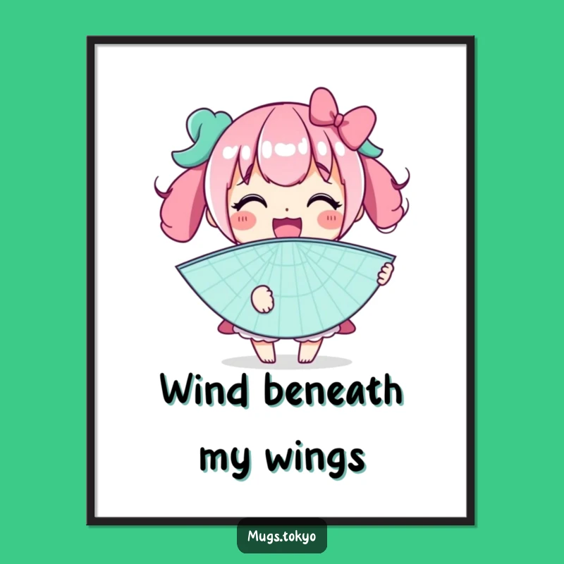 Funny Digital Art Print: Fan Character, Hilarious Instant Download Gift!