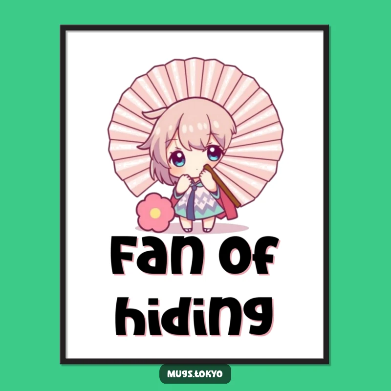 Funny Hiding Character Digital Art: Add Playful Whimsy to Your Walls