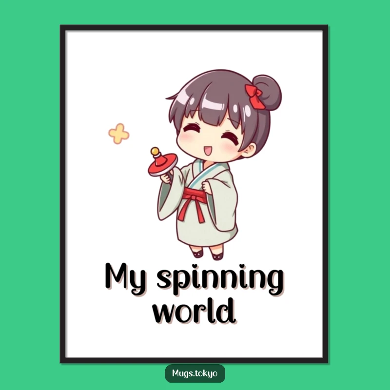 Funny Yukata Spinner Digital Art: Instant Nostalgic Fun Download!
