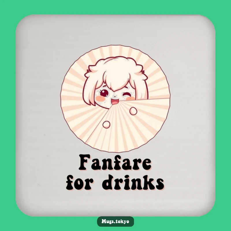Funny Bento Box Fan Coaster: Protect Surfaces with a Playful Peek