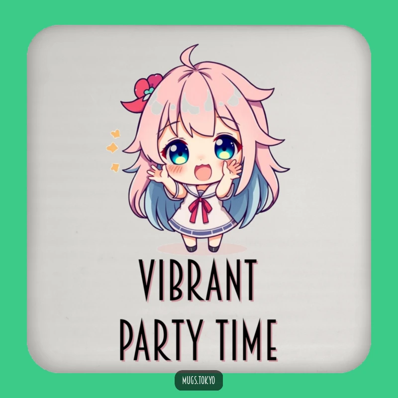 Funny Colorful Hair Coaster - Protect Surfaces with Vibrant Style