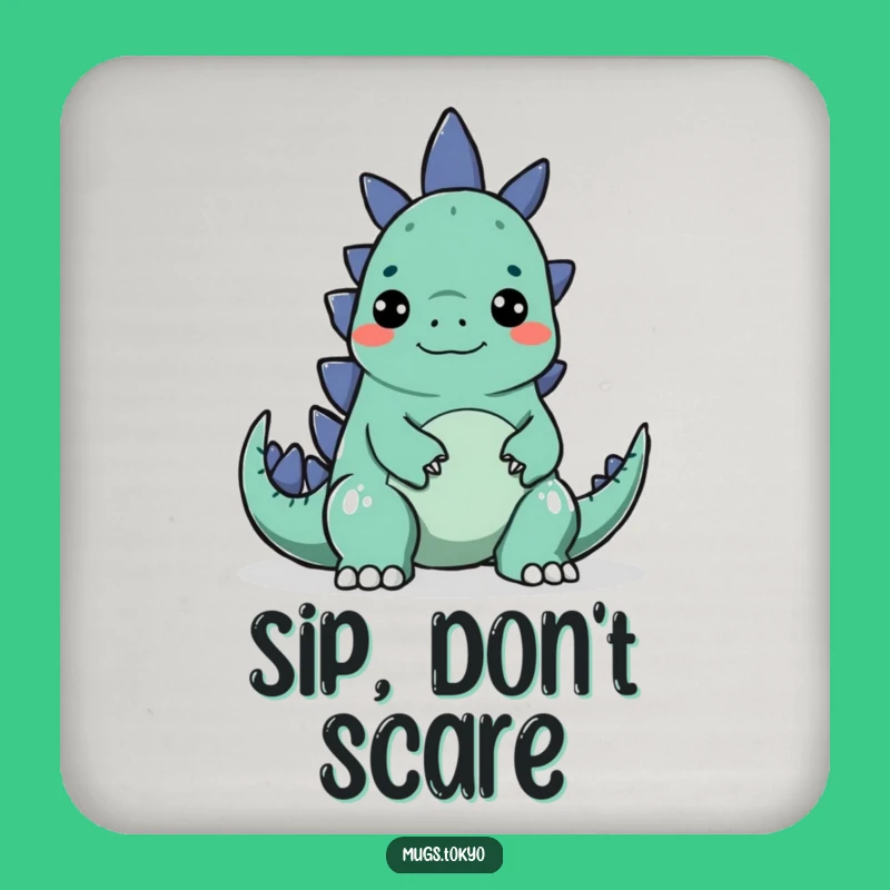 Funny Godzilla Surprise Coaster - Protect Surfaces with Monster Fun, Perfect Funny Gift