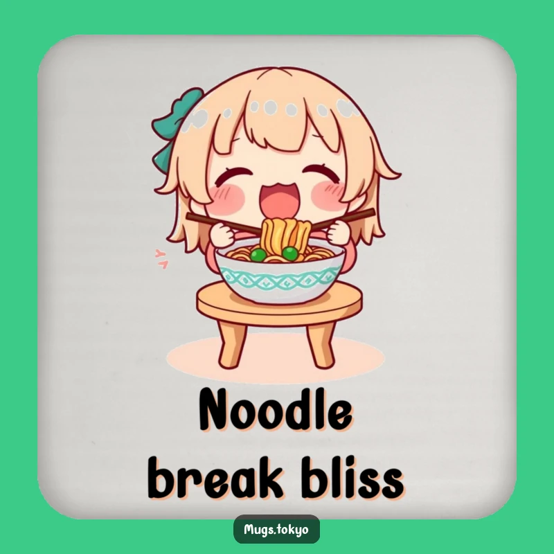Funny Noodle Coaster: Character's Meal Protection, Humorous Table Decor