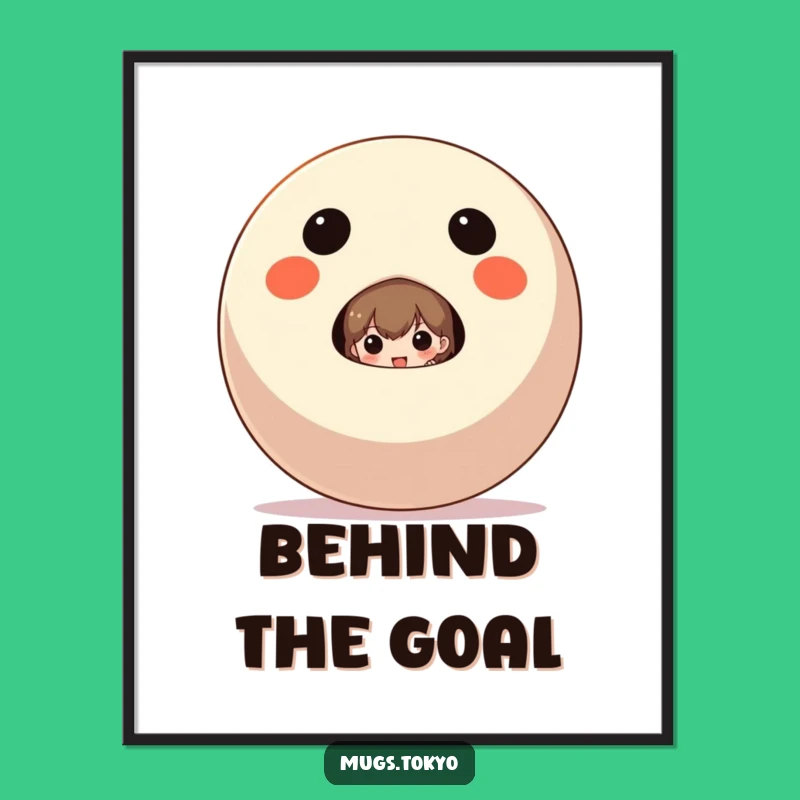 Funny Daruma Doll Poster: Decorate with Japanese Charm and Humor