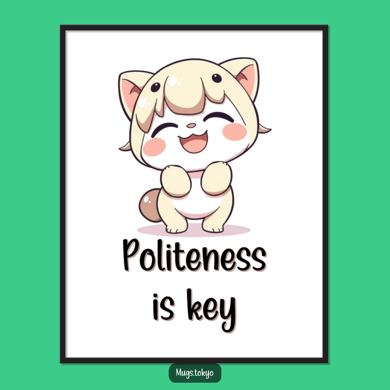 Funny Cheerful Bow Poster: Add Gracious Humor to Your Walls