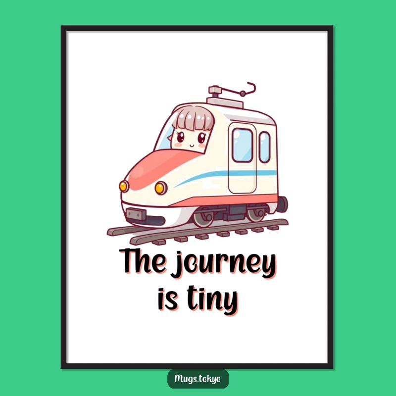 Funny Bullet Train Poster - Animated Character Art, Perfect Quirky Wall Decor