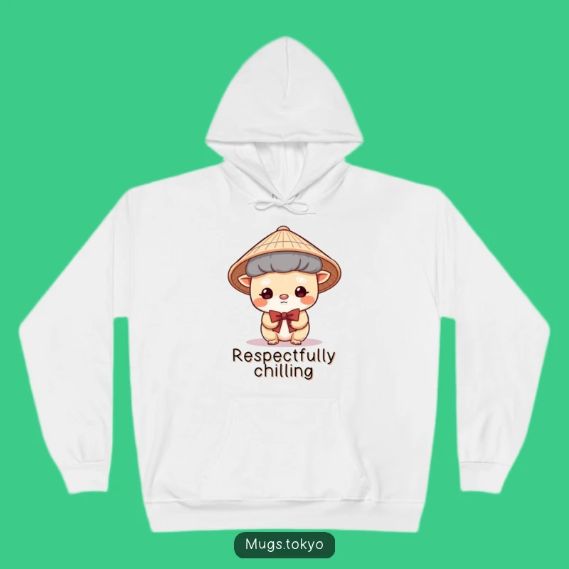 Cozy Funny Japanese Hat Hoodie: Snuggle Up in Shy Comfort and Cute Charm