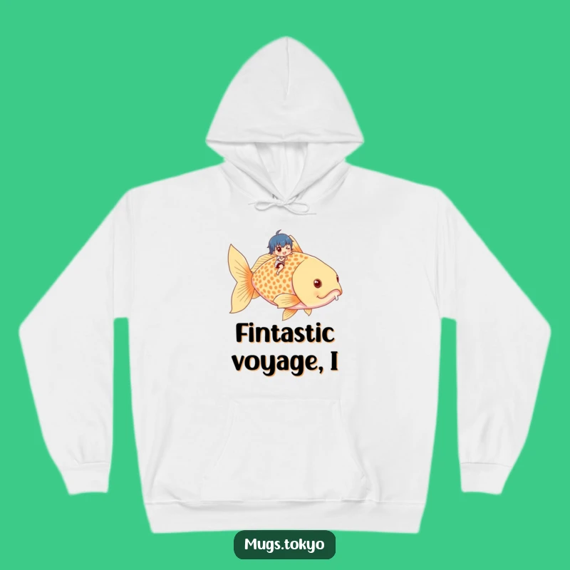 Funny Tiny Rider Goldfish Hoodie - Cozy & Comical Warmth Gift!