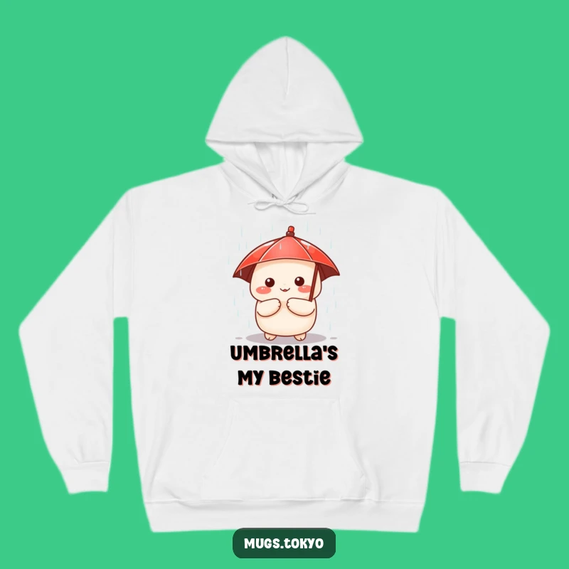 Funny Dumpling Hoodie: Cozy Character with Umbrella - Warm & Whimsical Gift