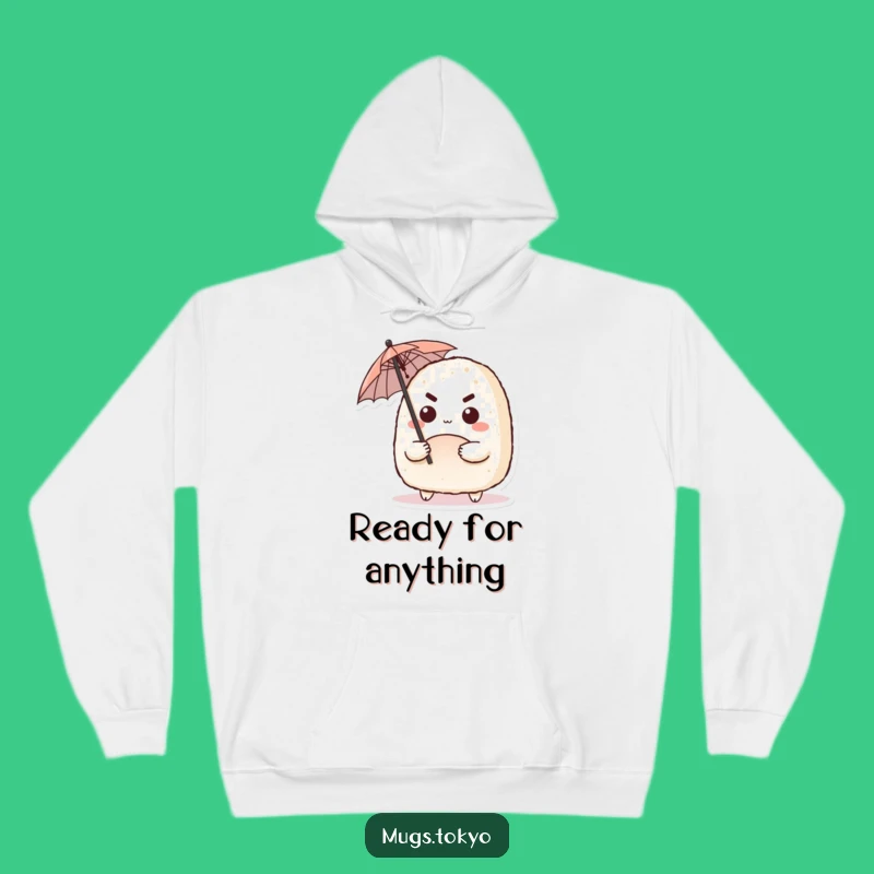 Funny Onigiri Umbrella Hoodie: Cozy Preparedness, Perfect Hilarious Gift