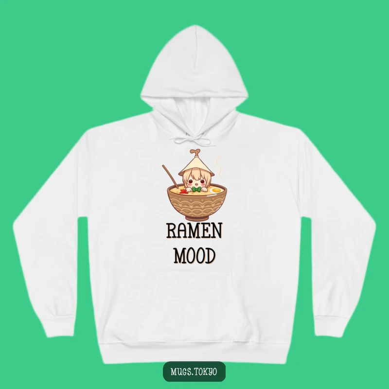 Funny Ramen Hoodie: Cozy Up with a Steaming Bowl and Cute Character