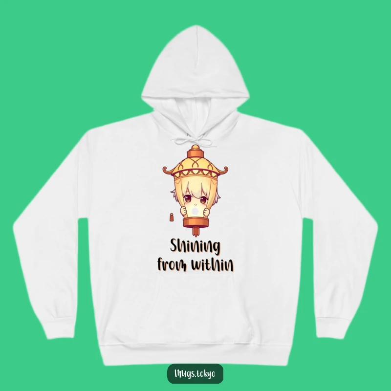 Funny Lantern Peeking Character Hoodie: Cozy Mystery, Warmth, and Laughter!