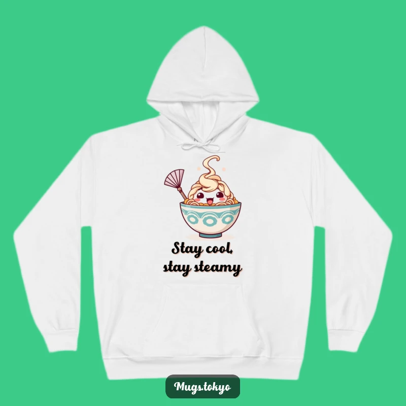Funny Ramen Hoodie: Happy Bowl Cooling Off - Cozy & Humorous Wear