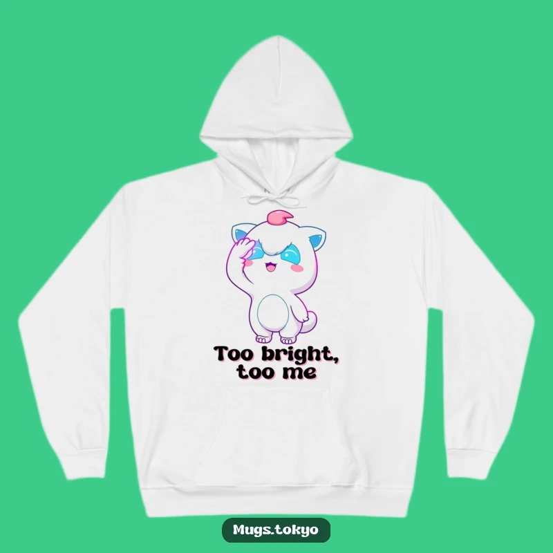 Funny Neon Night Hoodie: Cozy Glow, Warm Funny Gift