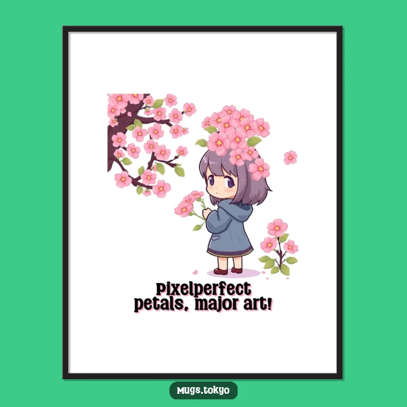 Free Printable Pixel Blossom Wall Art: Whimsical Downloadable Decor for Art Admirers