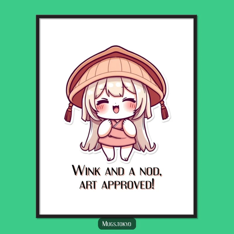 Free Printable Winking Hat Wall Art: Quirky Downloadable Decor with Personality