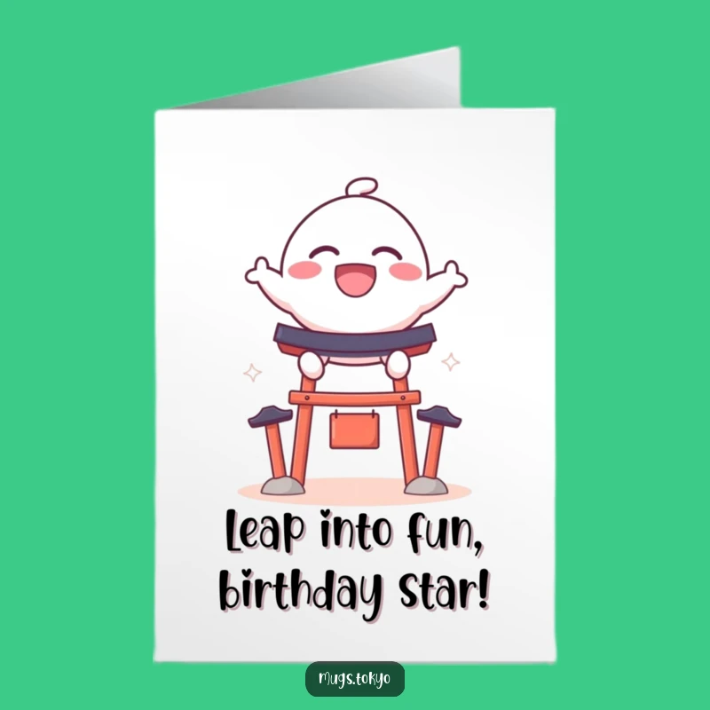 Free Printable Birthday Card: Dango Leaps for a Joyful Downloadable Gift