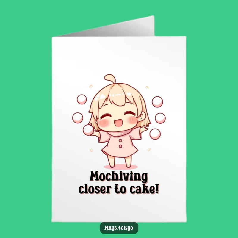 Funny Free Printable Mochi Juggler Birthday Card - Downloadable DIY Gift