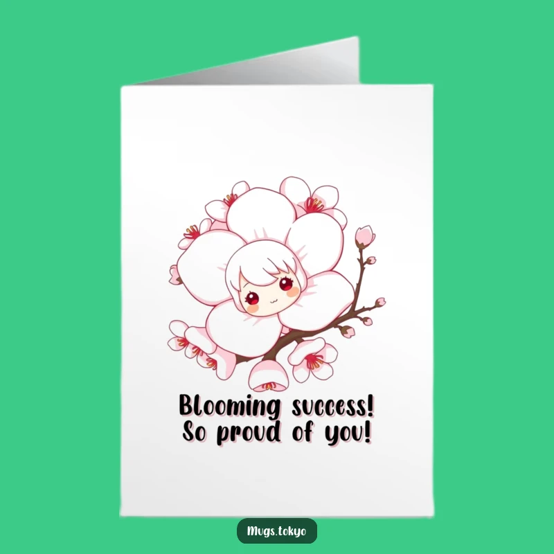 Free Printable Congrats Card: Blossom Character - Sweet Downloadable Gift