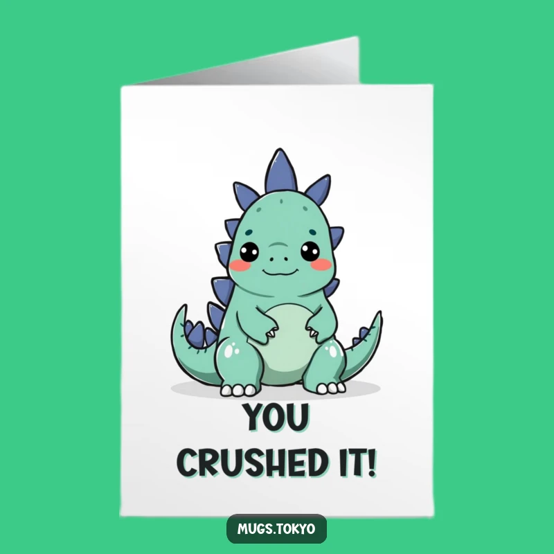 Free Printable Congrats Card: Godzilla Surprise, Whimsical Downloadable Gift