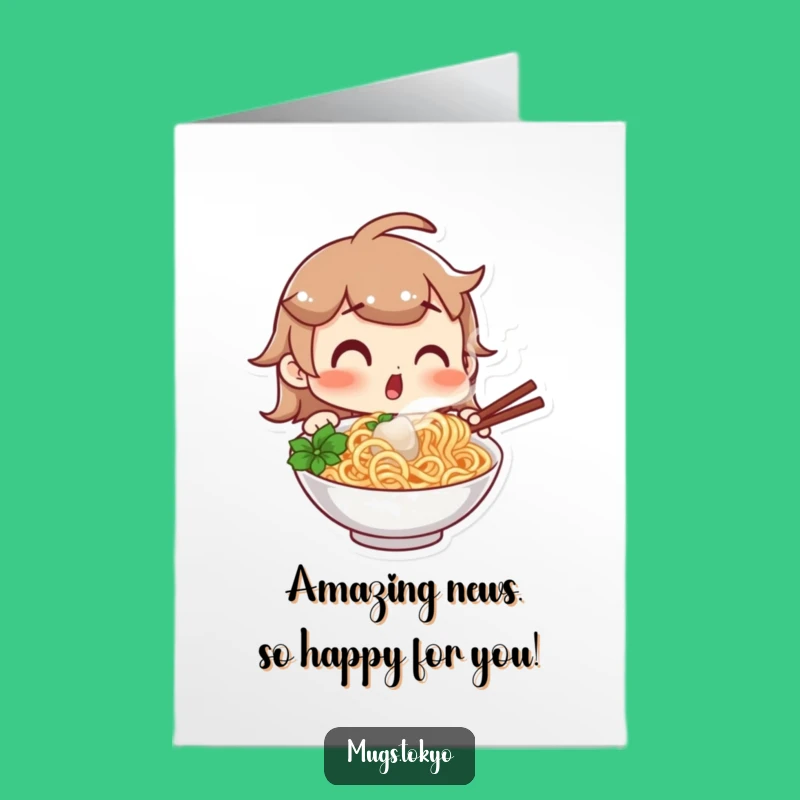 Free Printable Congrats Noodle Card: Amazing Discovery Downloadable Gift