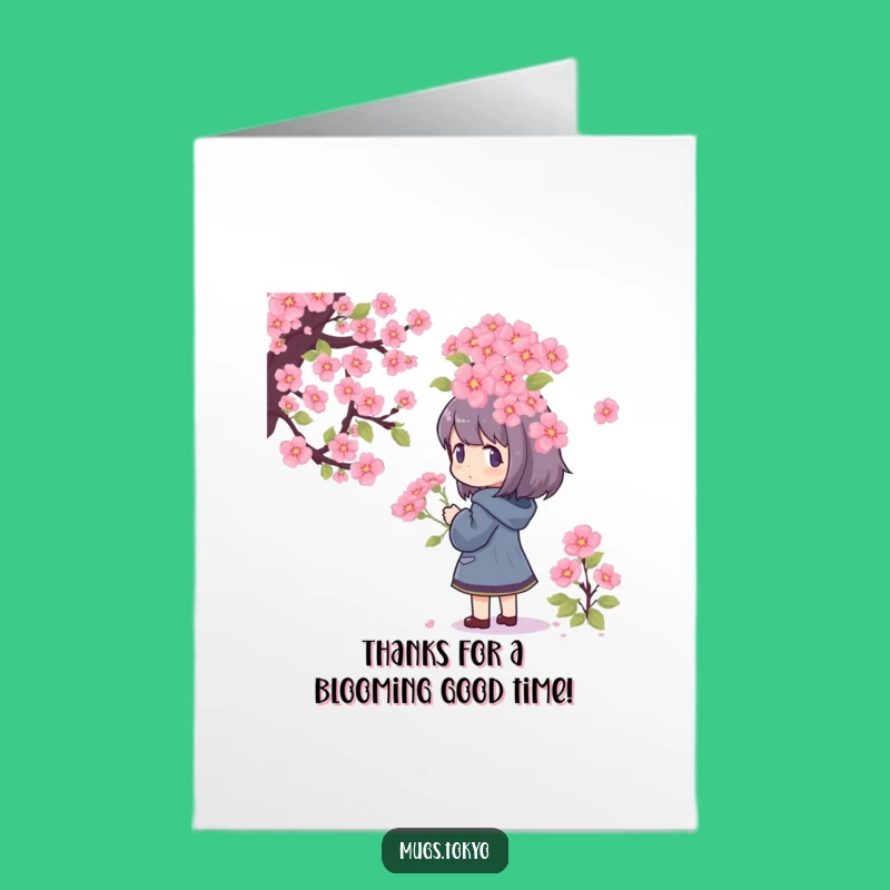 Free Printable Pixel Blossom Thank You Card: Artistic Downloadable for Deepest Thanks