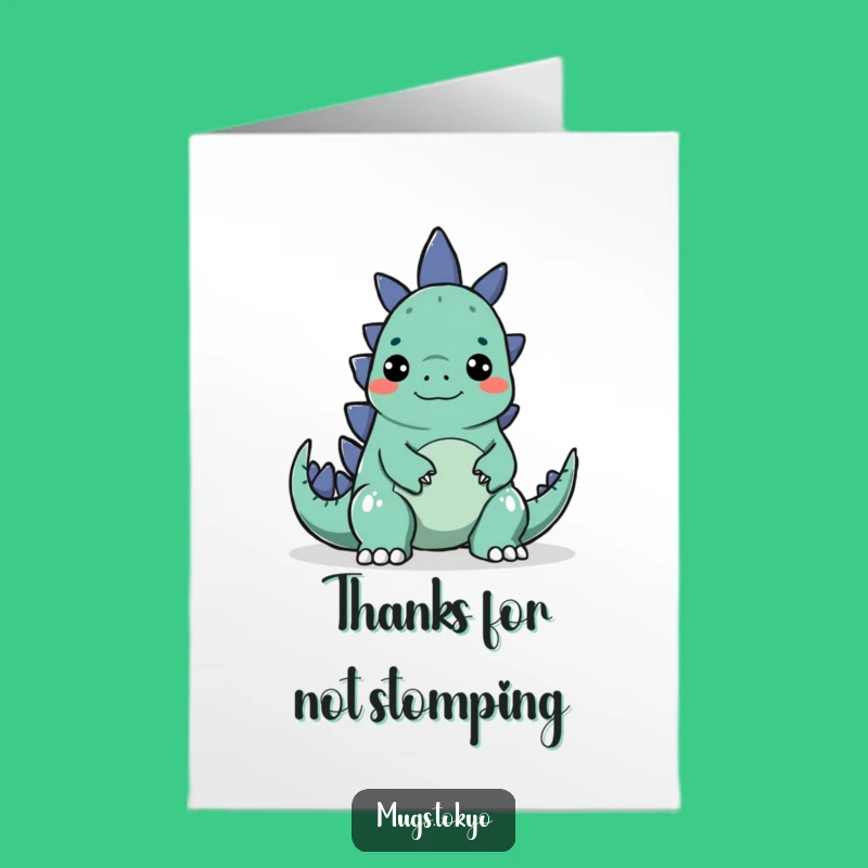 Free Printable Thank You Card: Godzilla Surprise, Grateful Downloadable Gift