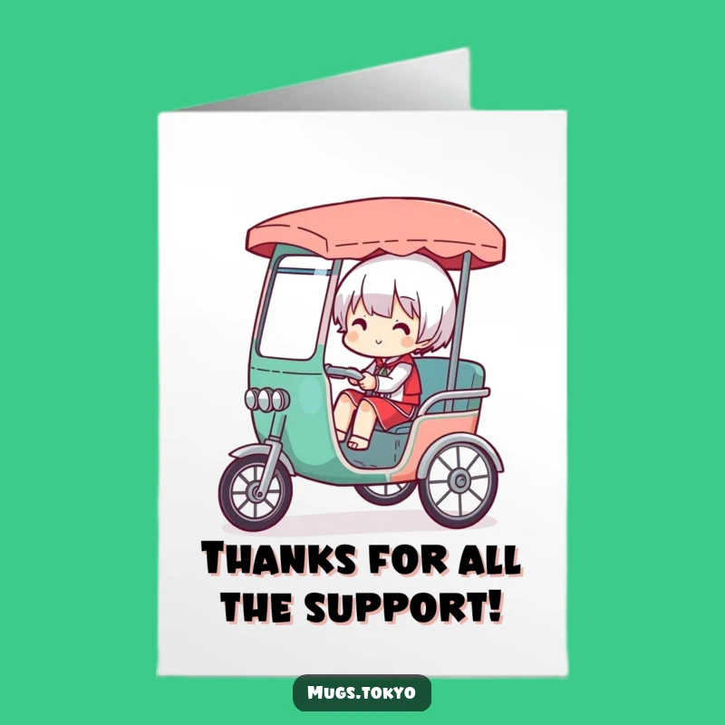 Free Printable Thank You Card: Overloaded Rickshaw, Funny Downloadable Appreciation Gift
