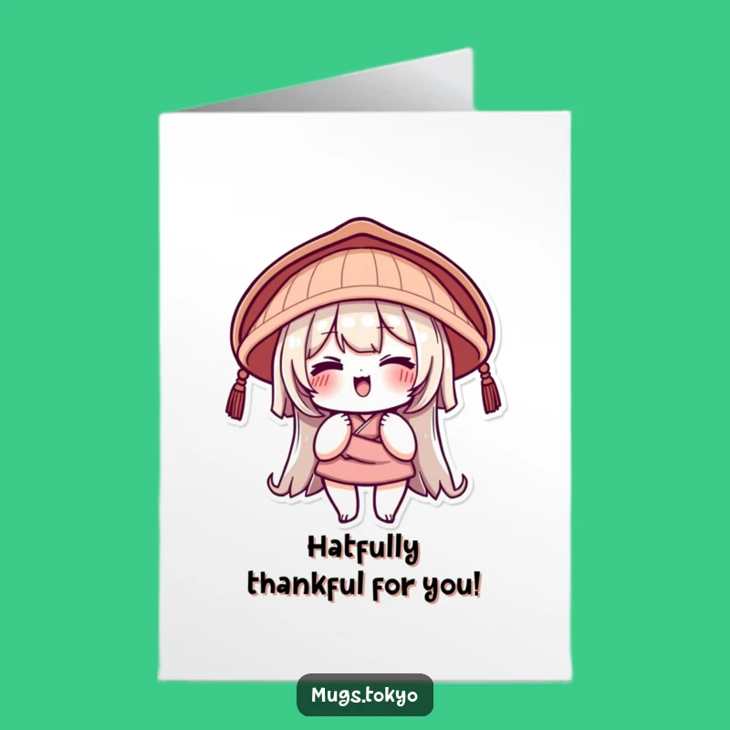 Free Printable Winking Hat Thank You Card: Charming Downloadable for Sincere Thanks