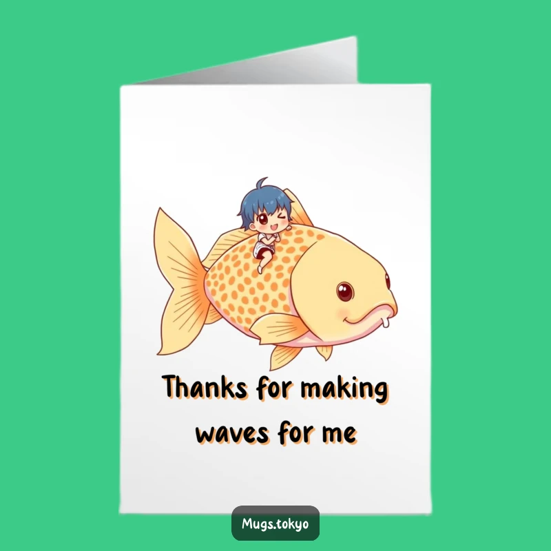 Free Printable Thank You Card: Tiny Rider, Giant Goldfish, Perfect DIY Gift