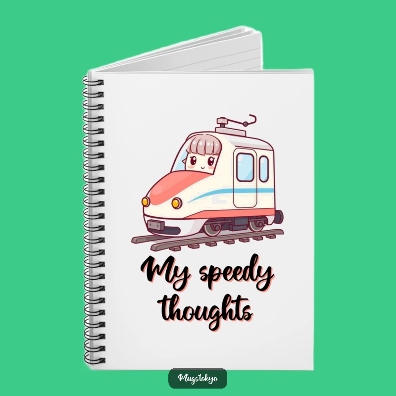 Funny Bullet Train Notebook - Capture Ideas with Character, Great Gift