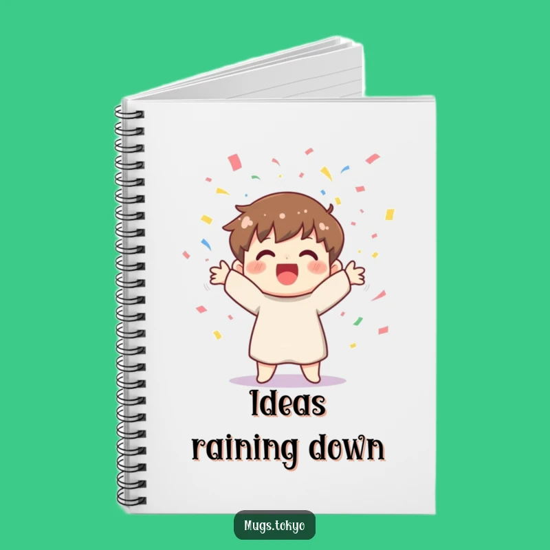 Funny Confetti Notebook - Cheerful Character Party Journal Gift