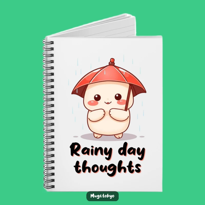 Funny Dumpling Notebook: Cute Umbrella Character Journal - Adorable Stationery