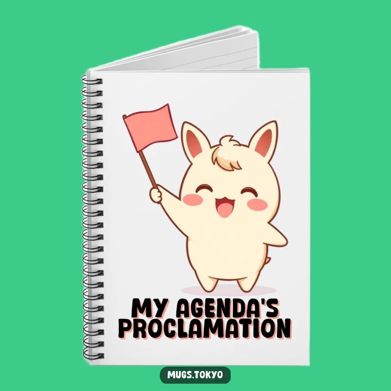 Funny Notebook: Waving Flag Character, Cheerful Journal and Gift!