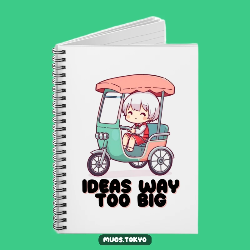 Funny Overloaded Rickshaw Notebook: Organize Your Life with Comical Flair