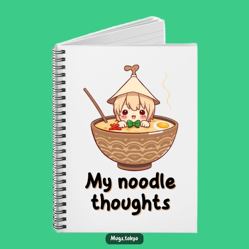 Funny Ramen Notebook: Jot Down Ideas with Noodle Flair
