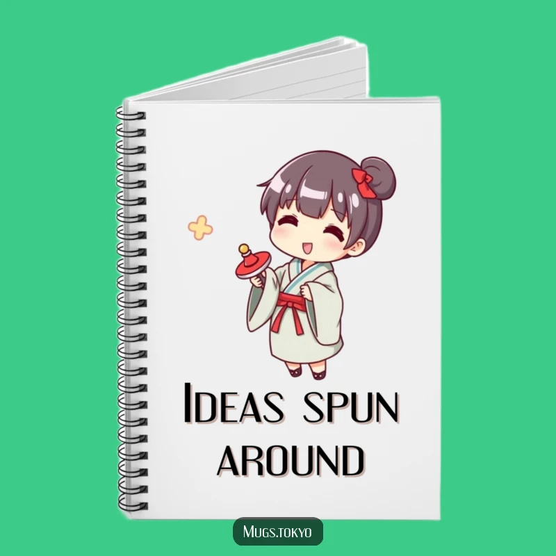 Funny Yukata Spinner Notebook: Jot Down Your Playful Ideas!